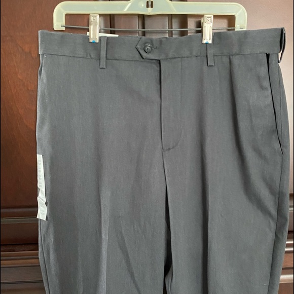 Croft & Barrow Classic Grey Stretch Khaki Pants 34 - Picture 4 of 15